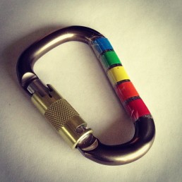 carabiner tape gear marking