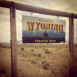 Welcome to Wyoming State Sign
