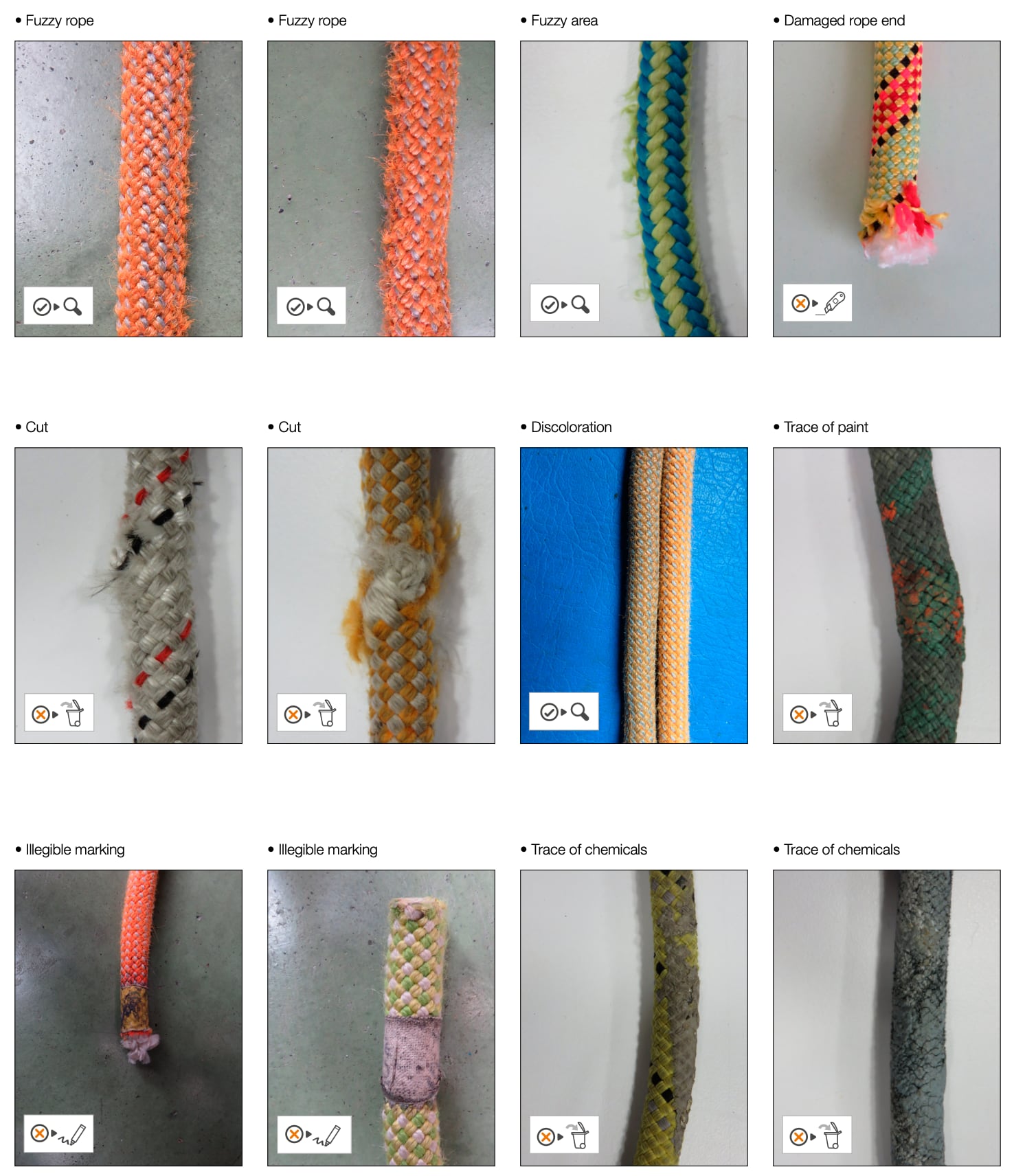 How to inspect a climbing rope for damage