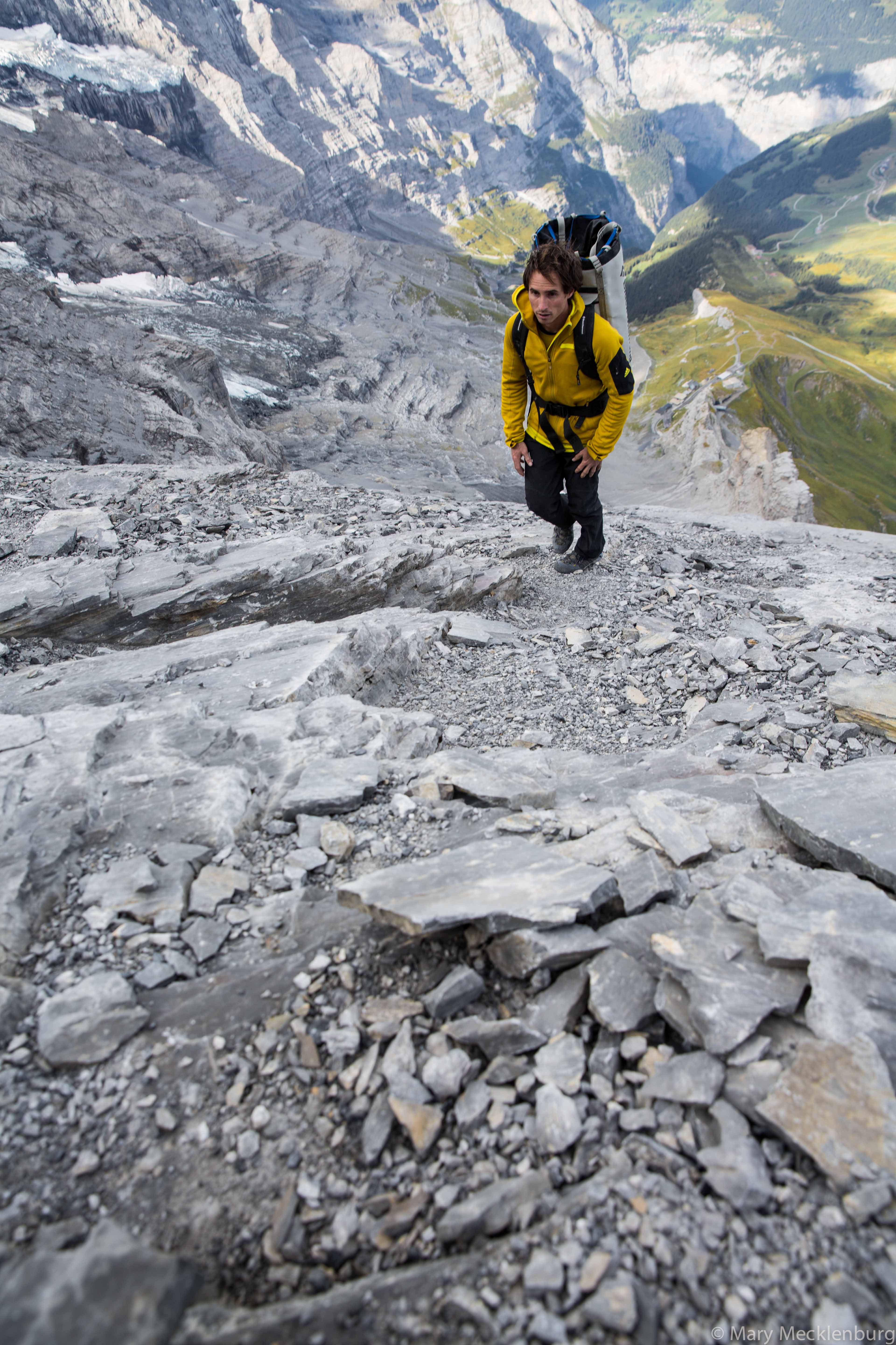 Carlo Traversi on the approach to Eiger