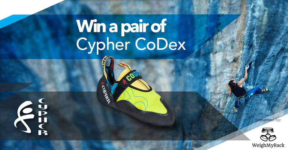 Win a pair of Cypher CoDex climbing shoes