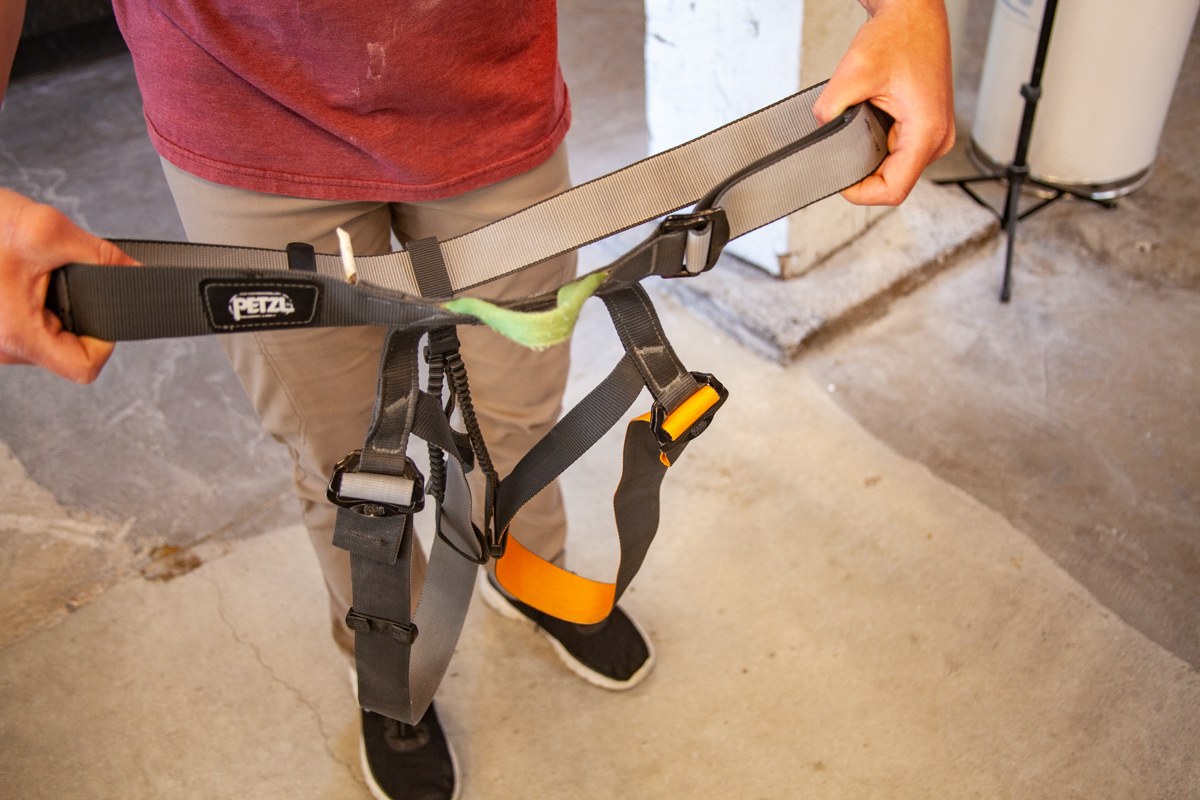 A gym rental harness